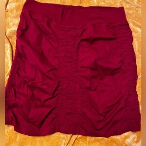 Wearables Women’s Red Ruched Skirt L